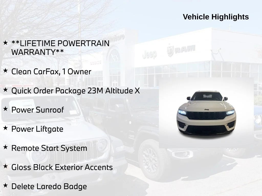 Used 2024 White Jeep Altitude X image 5