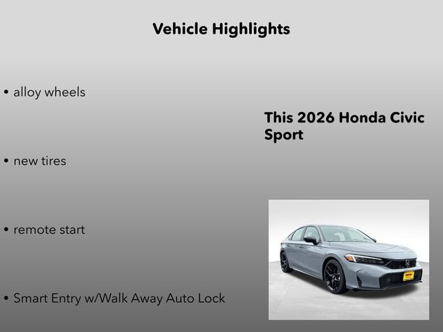 New 2026 Urban Gray Honda Sport image 15
