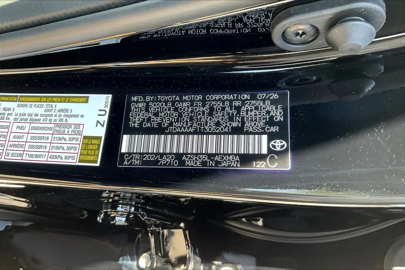 New 2026 Black Toyota XLE image 19