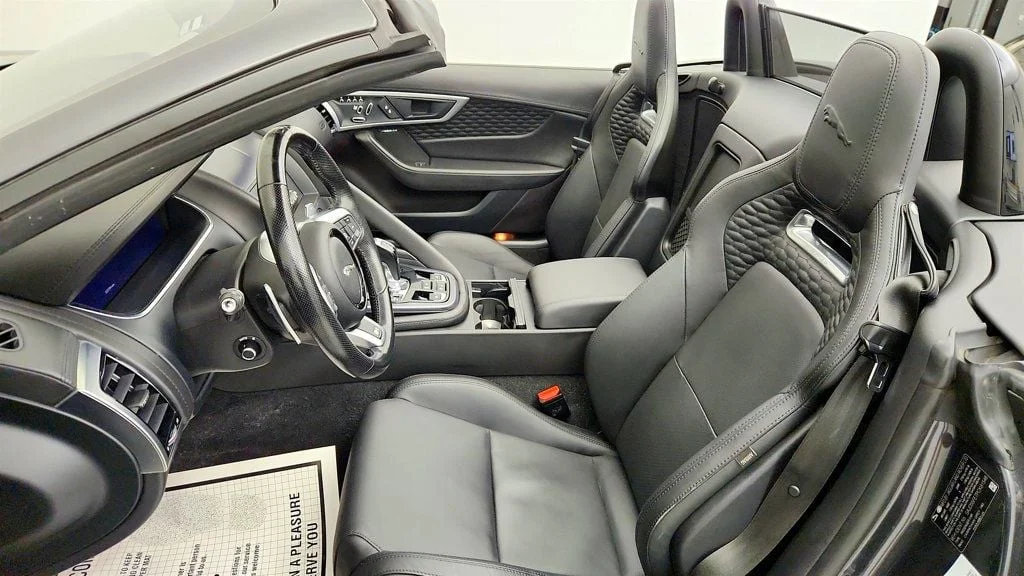 Used 2023 Carpathian Grey Premium Metallic Jaguar R Convertible AWD w/ Extended Leather & Black Calipers image 19