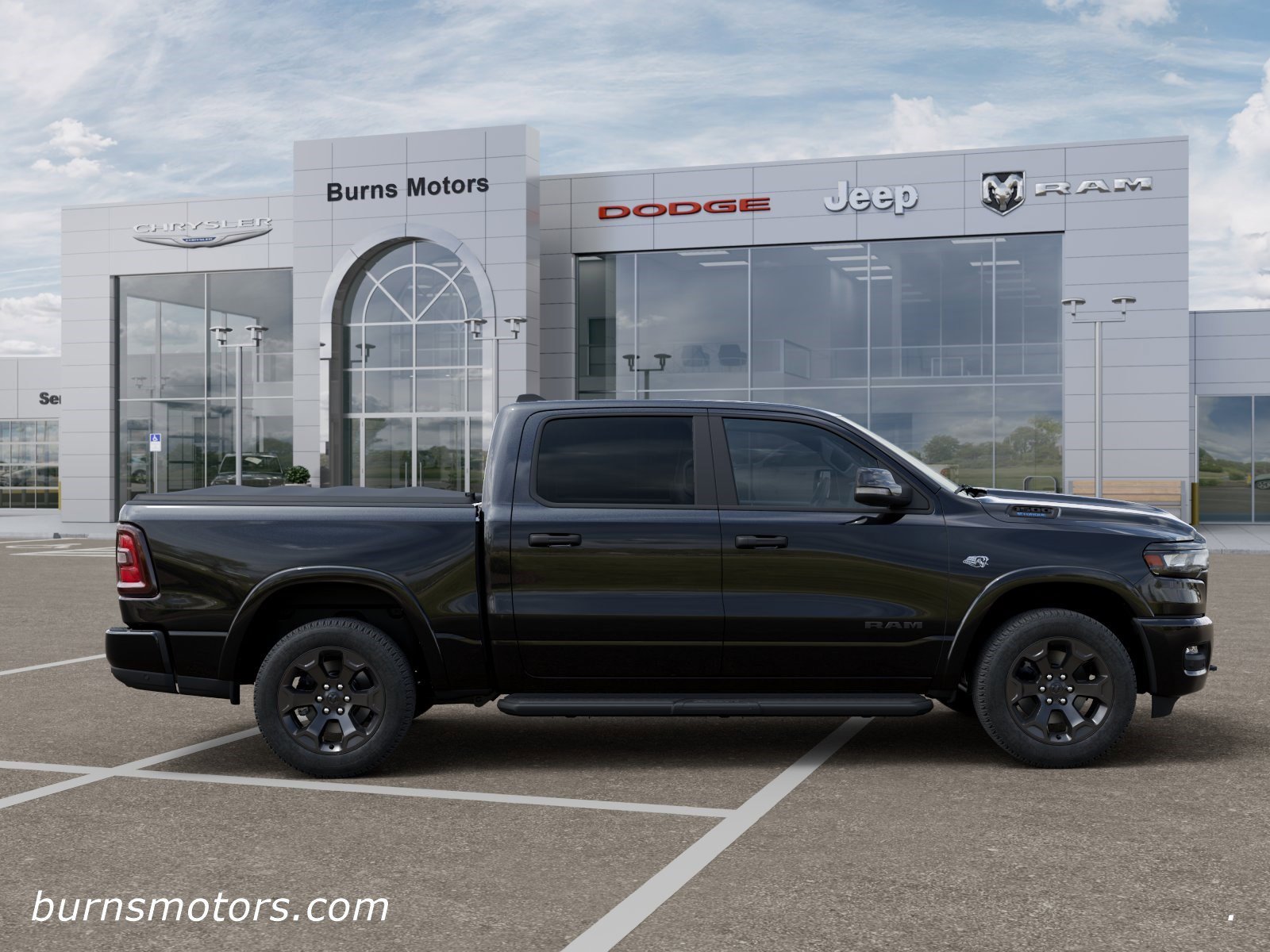 New 2026 Diamond Black Crystal Pearl-Coat Exterior Paint RAM Lone Star Night Edition image 21