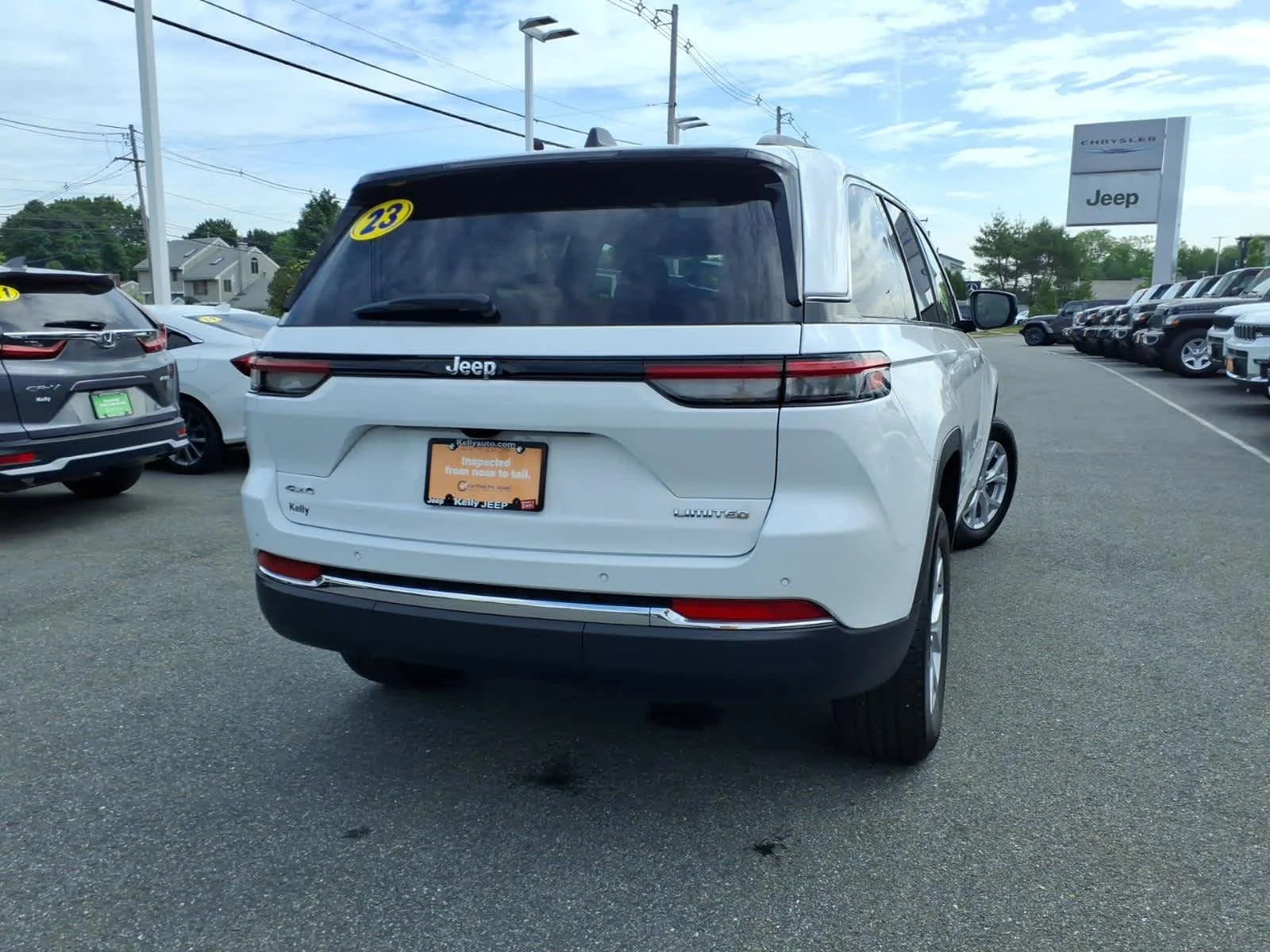 Certified Used 2023 Bright White Clearcoat Jeep Limited image 8