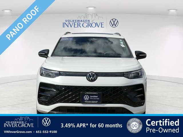 Certified 2026 Volkswagen Tiguan SE R-LINE BLACK with VIN 3VVGR7RM9TM007633 for sale in Inver Grove Heights, Minnesota