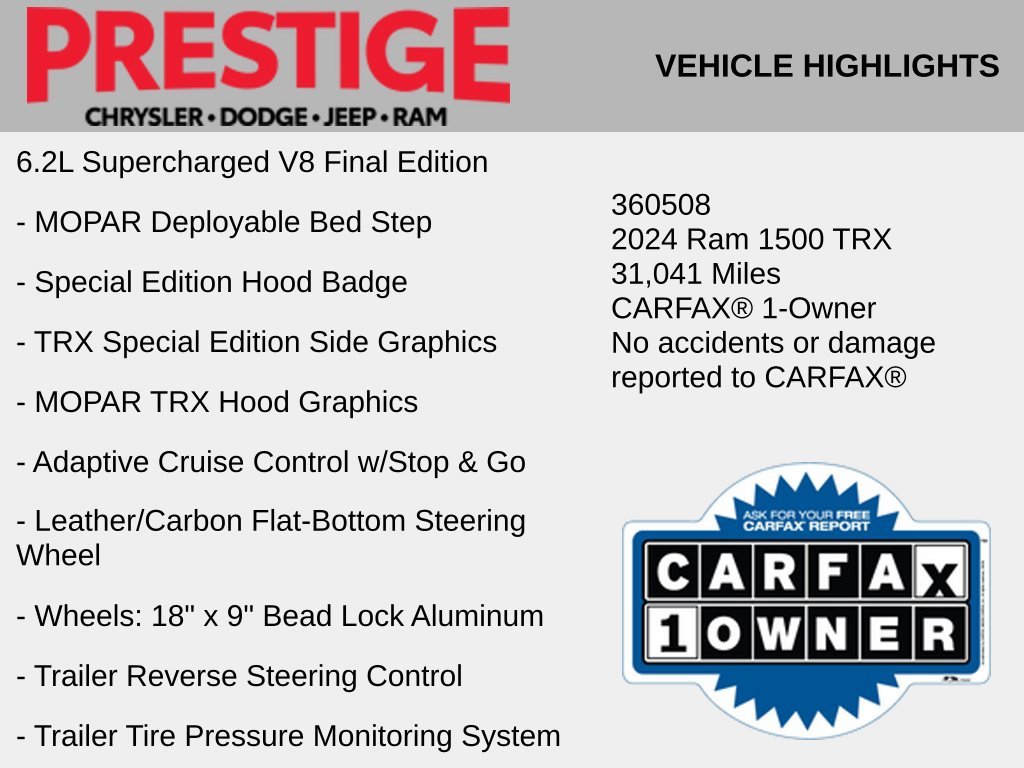 Used 2024 Red Ram TRX image 12