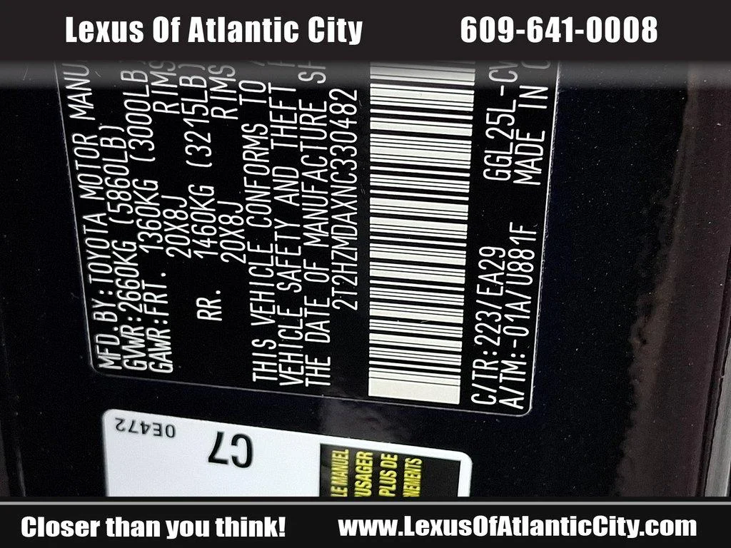 Certified Used 2022 Caviar Lexus RX 350 image 30