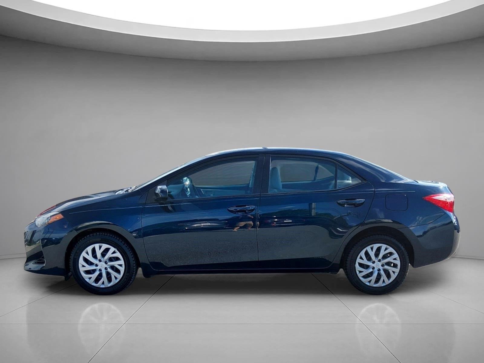 Used 2018 Galactic Aqua Mica Toyota LE image 2