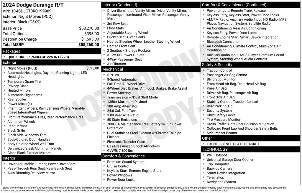 New 2024 Night Moves Exterior Paint Dodge R/T image 6