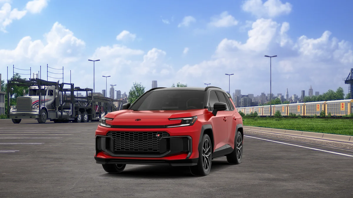 New 2026 Supersonic Red with Midnight Black Metallic roof Toyota GR SPORT image 18