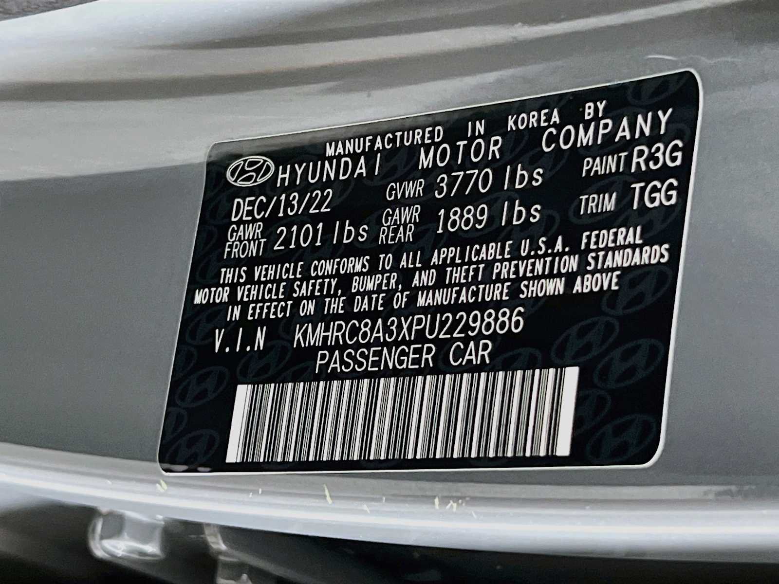 Used 2023 Galactic Gray Hyundai SEL image 32