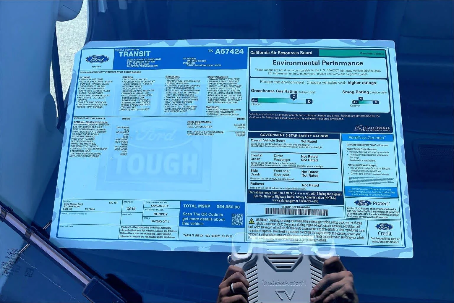 New 2026 Oxford White Ford Cargo Van image 22