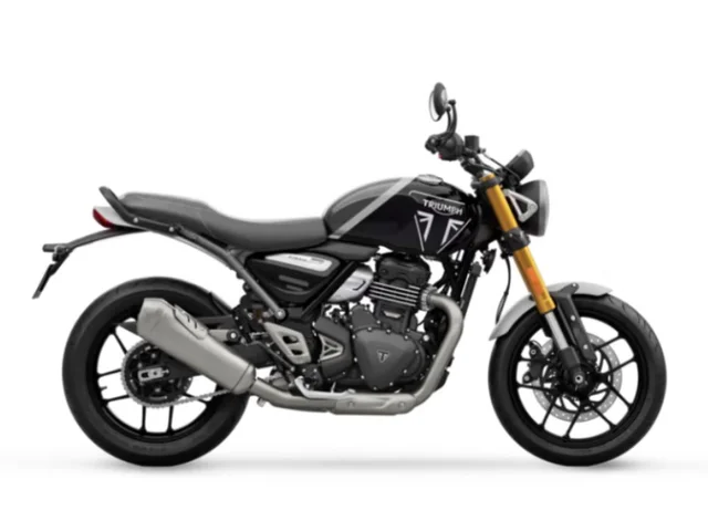 New 2025 Triumph Speed 400 Phantom Black / Storm Grey Carnival Red