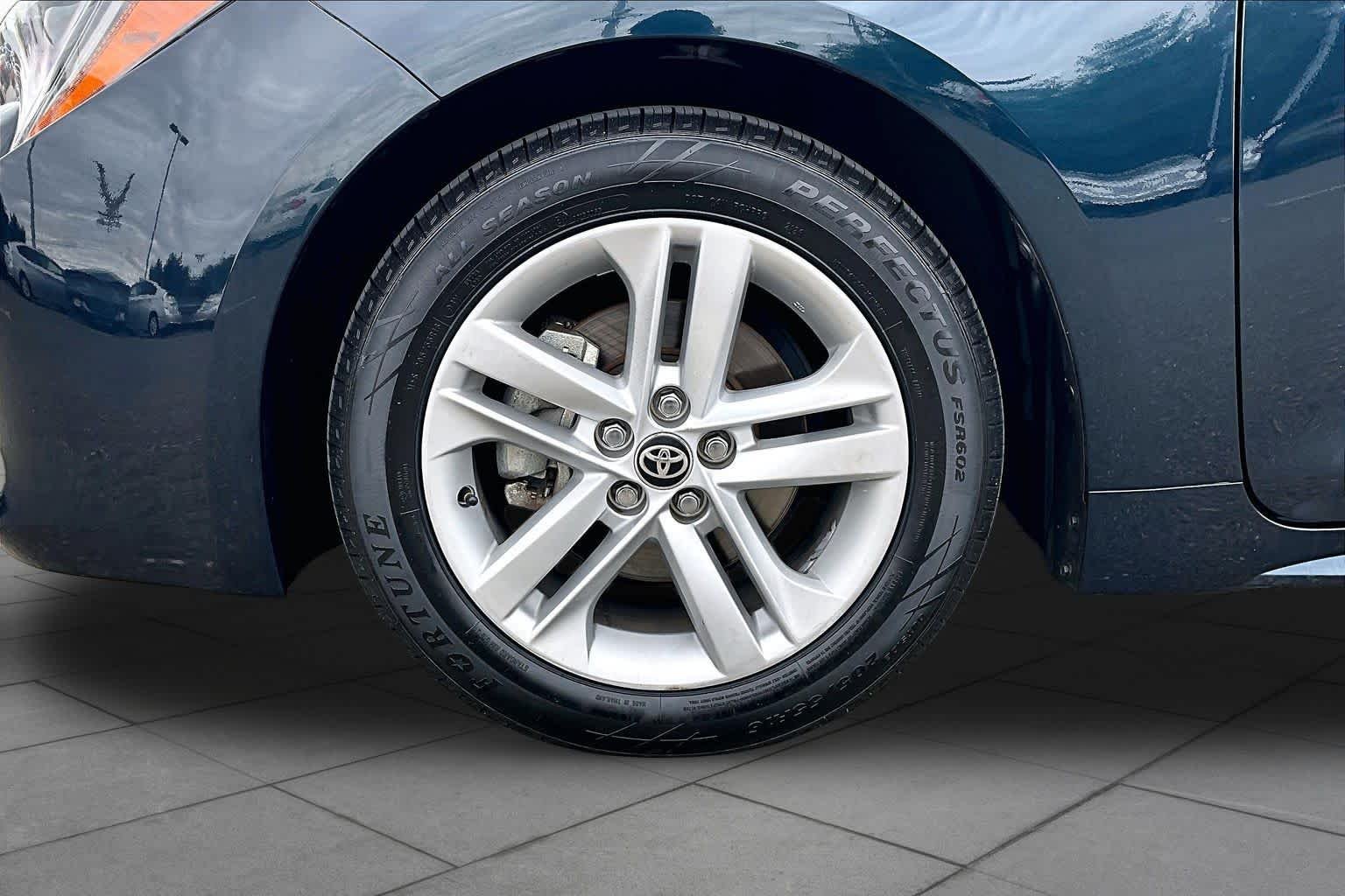 Certified Used 2022 Galactic Aqua Mica Toyota SE image 10