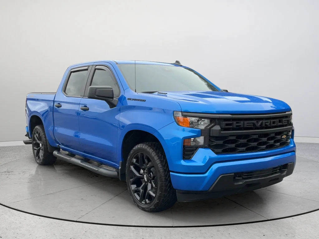 Certified Used 2025 Riptide Blue Metallic Chevrolet Custom image 1