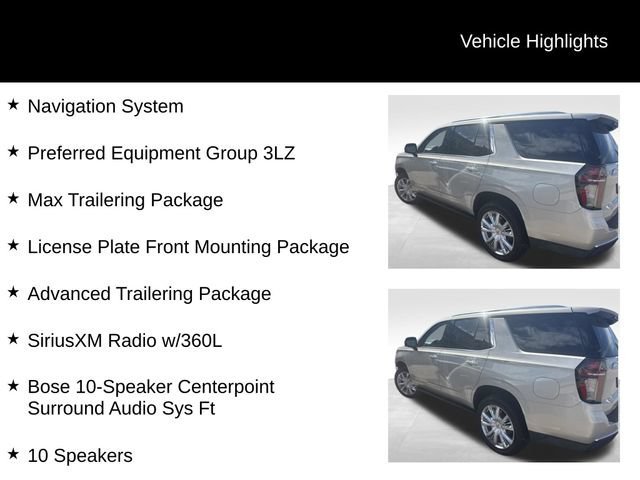 Used 2022 EMPIRE BEIGE METALLIC Chevrolet High Country image 8