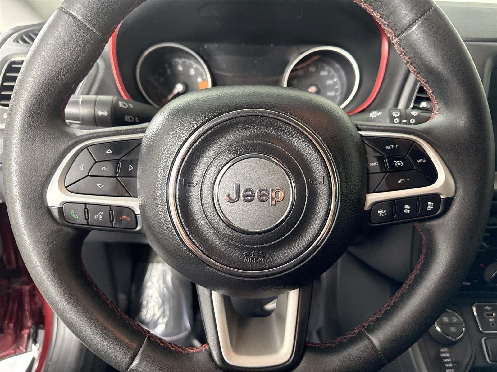 Used 2021 Velvet Red Pearlcoat Jeep Trailhawk image 16