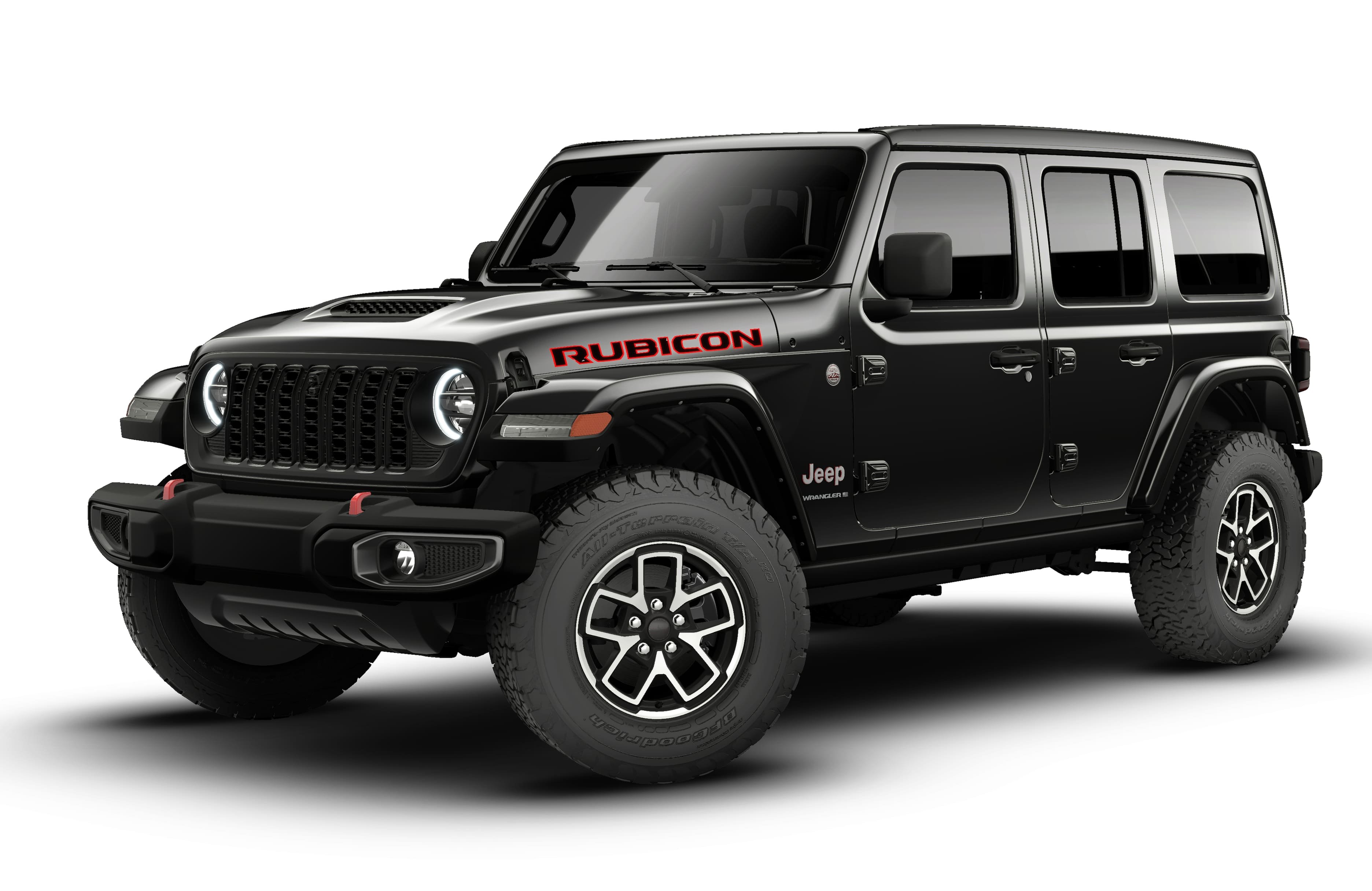 New 2026 Black Clear-Coat Exterior Paint Jeep Rubicon image 1