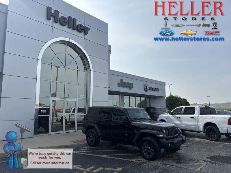 Used 2025 Black Clearcoat Jeep Sport S image 1