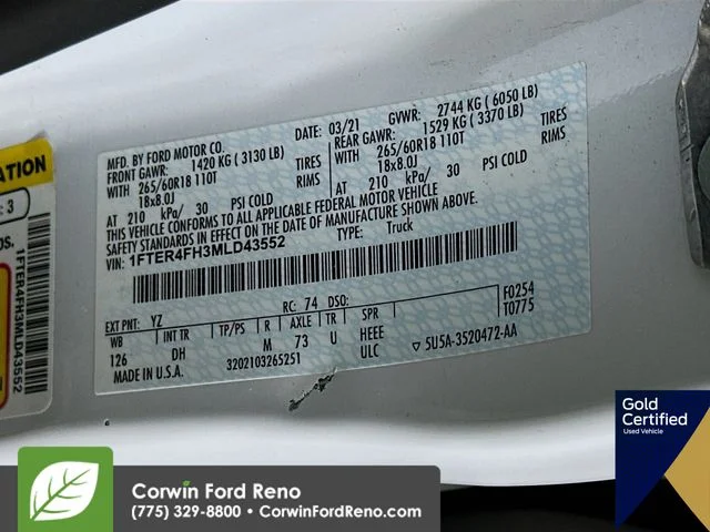 Certified Used 2021 Oxford White Ford Lariat image 35