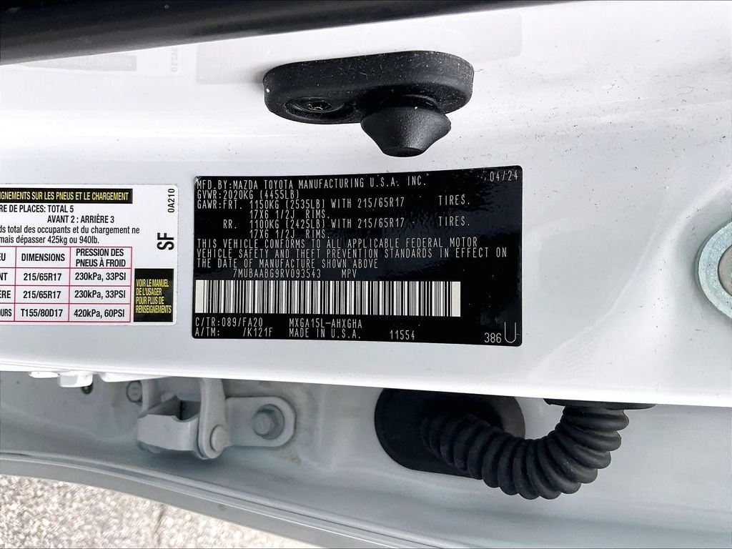 Used 2024 Wind Chill Pearl Toyota LE image 32