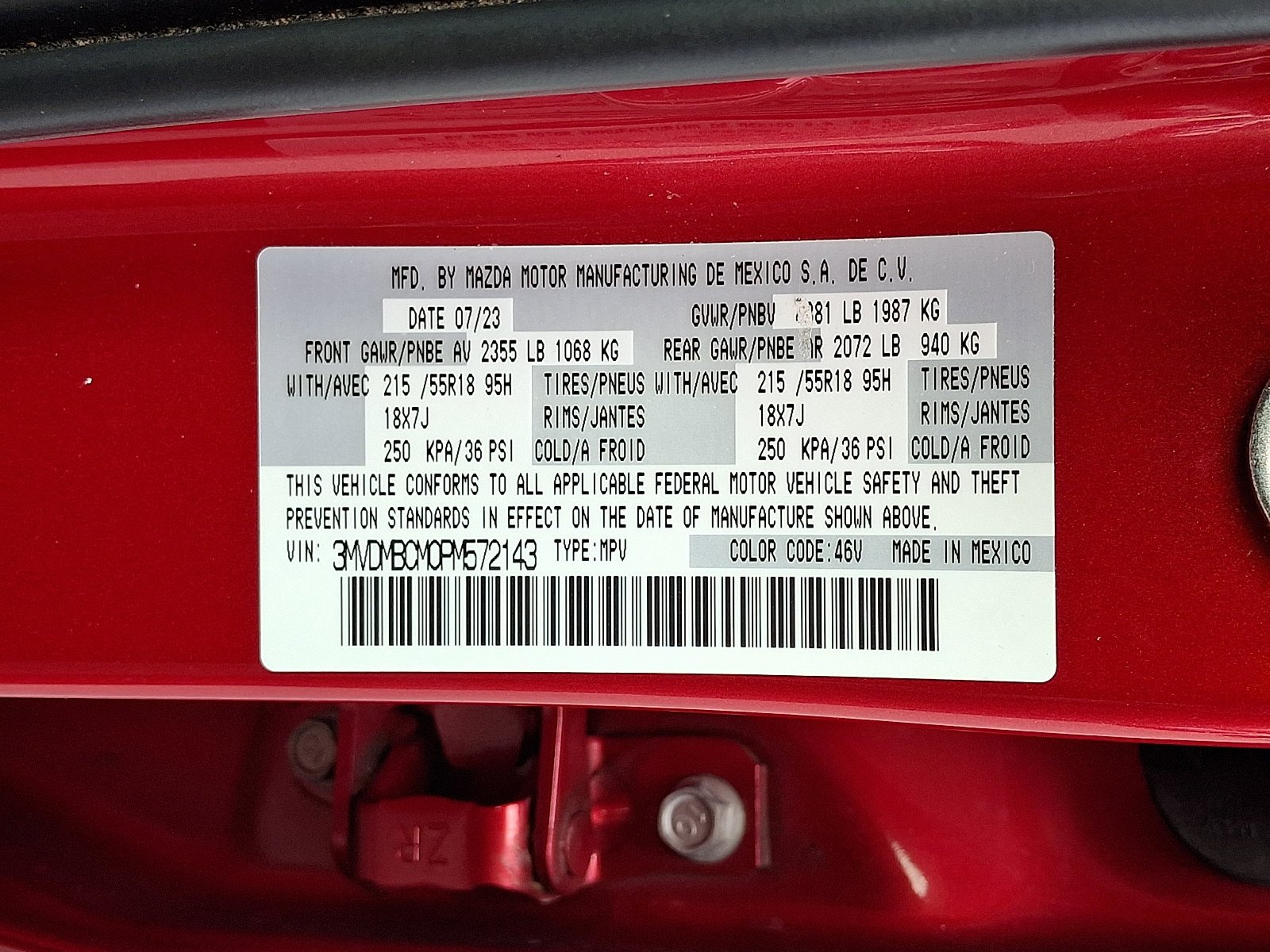 Certified Used 2023 Soul Red Crystal Metallic Mazda 2.5 S Preferred Package image 25