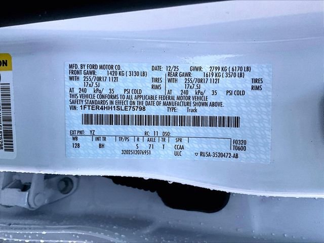 New 2025 White Ford XLT image 14