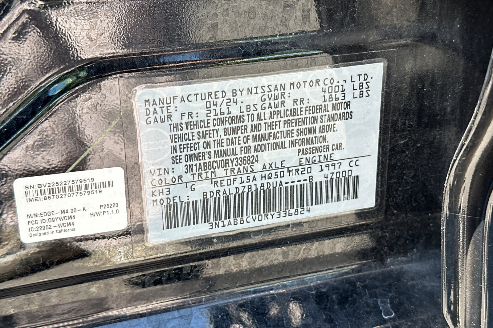 Used 2024 Super Black Nissan SV image 28