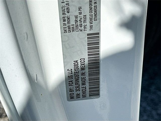 New 2026 Bright White Clear-Coat Exterior Paint RAM Low Roof image 19