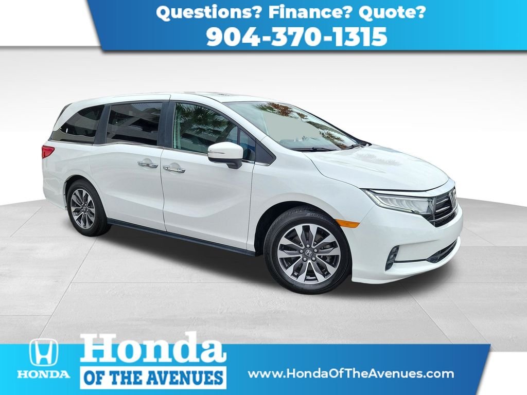 Certified Used 2021 Platinum White Pearl Honda EX-L image 1