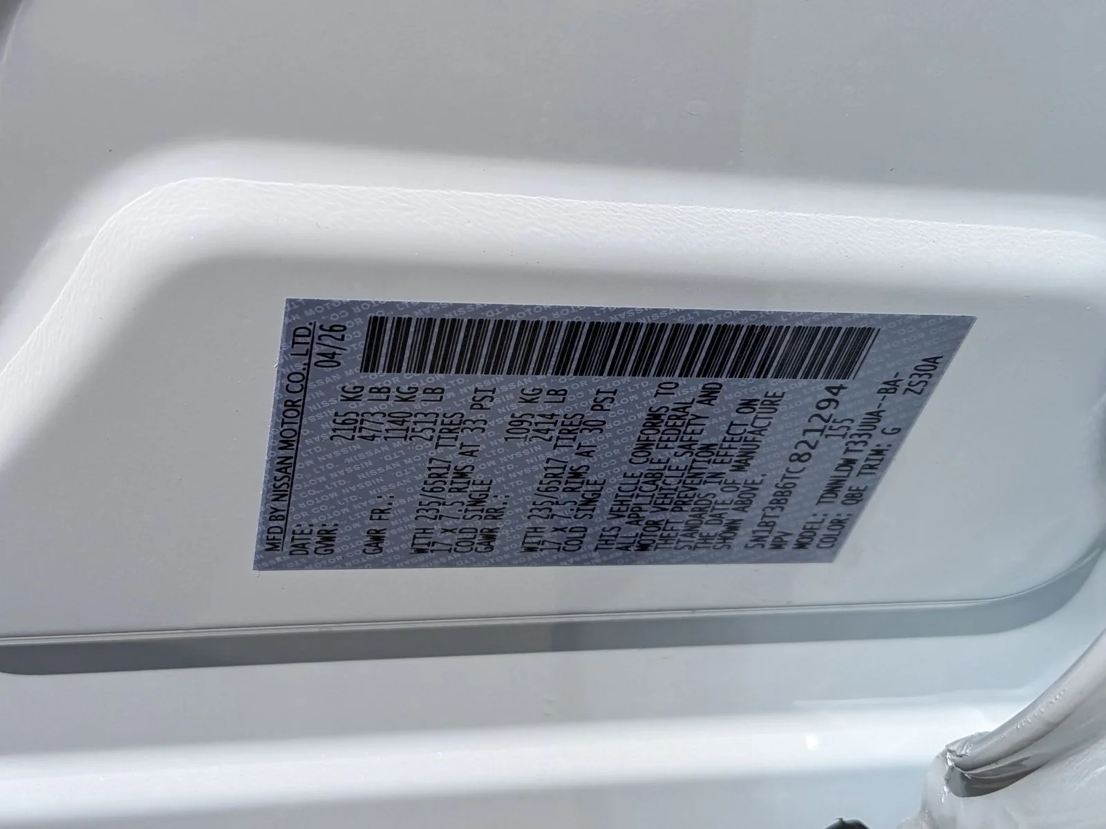 New 2026 White Pearl Nissan Rock Creek image 34