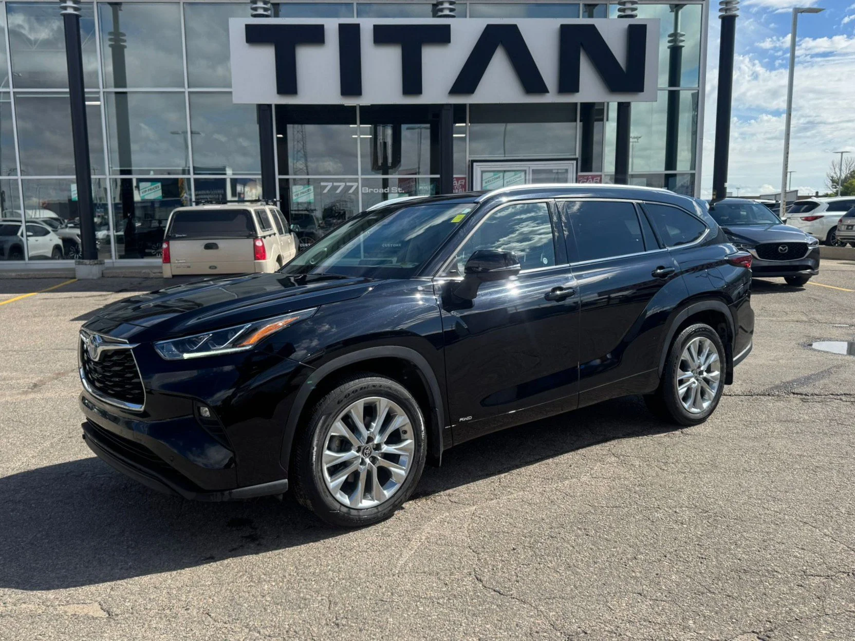 Certified Used 2024 Midnight Black Metallic Toyota Limited AWD*7 Pass | Cooled Leather | Nav | Pano Roof | Htd Wheel | Lane Keep Assist | Adapt Cruise image 2