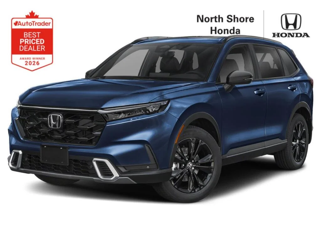 New 2026 Canyon River Blue Metallic Honda TOURING HYBRID Top trim. Top efficiency. Top choic image 1