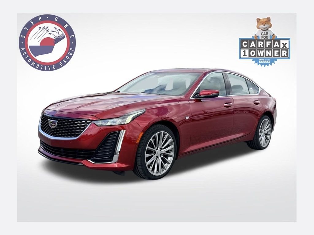 Used 2023 Red Cadillac Premium Luxury image 1