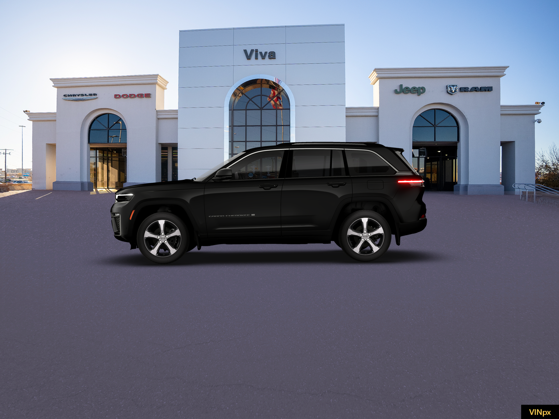 New 2026 Diamond Black Crystal Pearl-Coat Exterior Paint Jeep Limited image 3