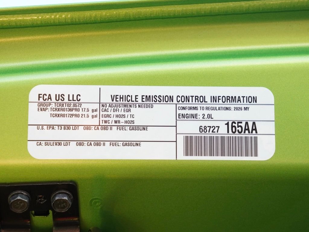 New 2026 Mojito Clear-Coat Exterior Paint Jeep 4-Door Sport S image 29