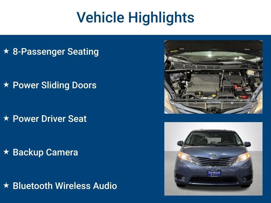 Used 2015 Blue Toyota LE image 3
