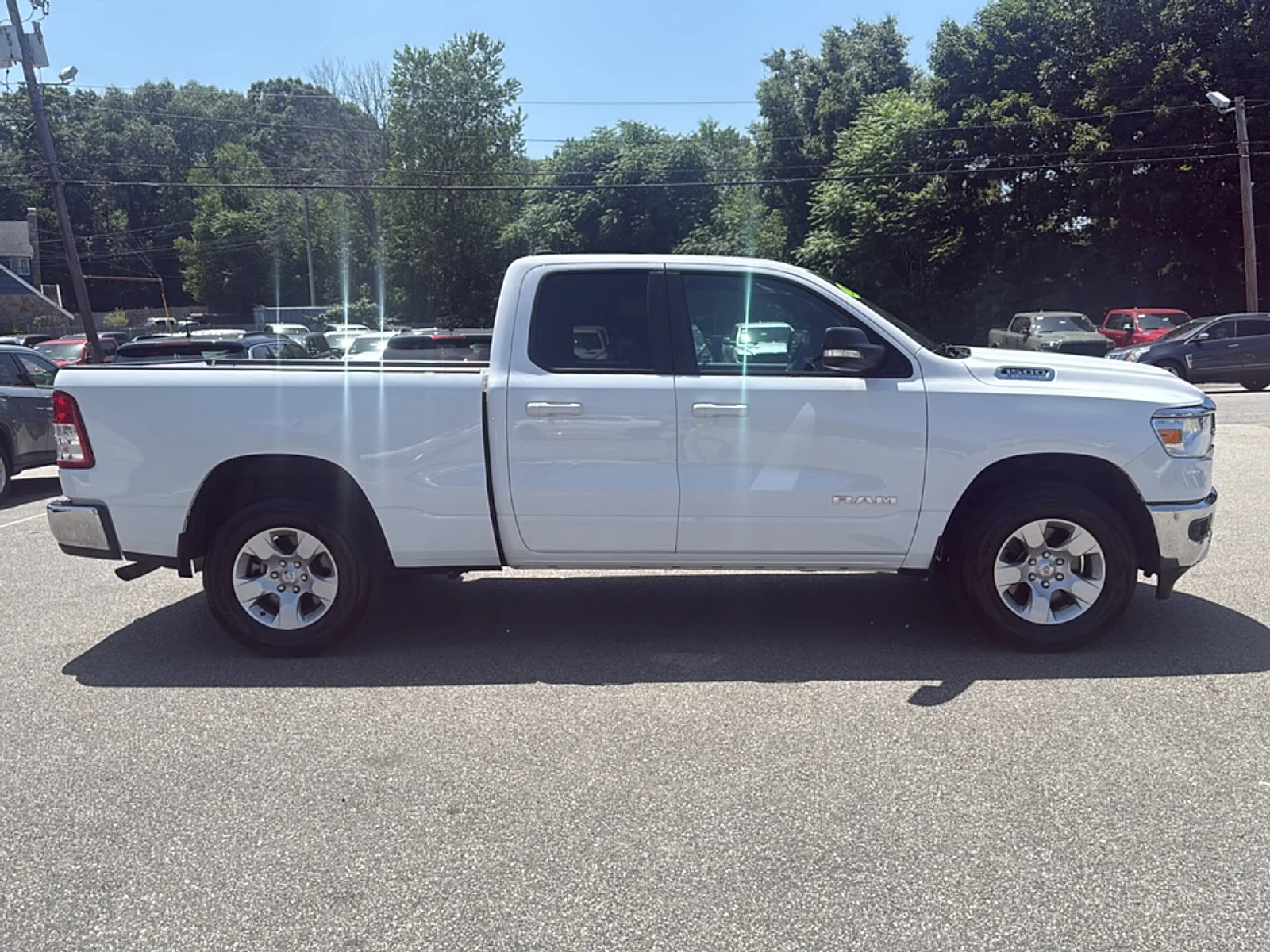 Used 2022 Bright White Clearcoat Ram Big Horn Quad Cab 4x4 6