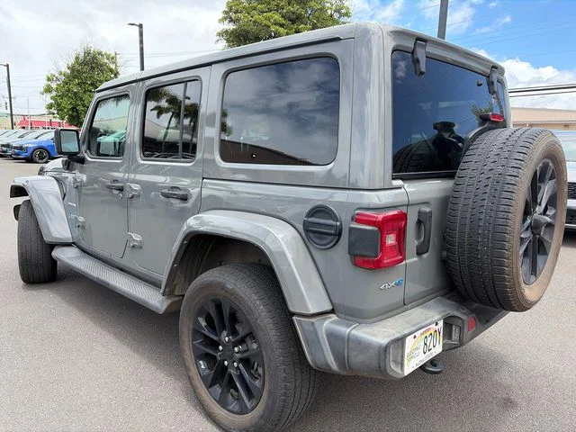 Used 2021 Gray Jeep Unlimited Sahara 4xe image 8