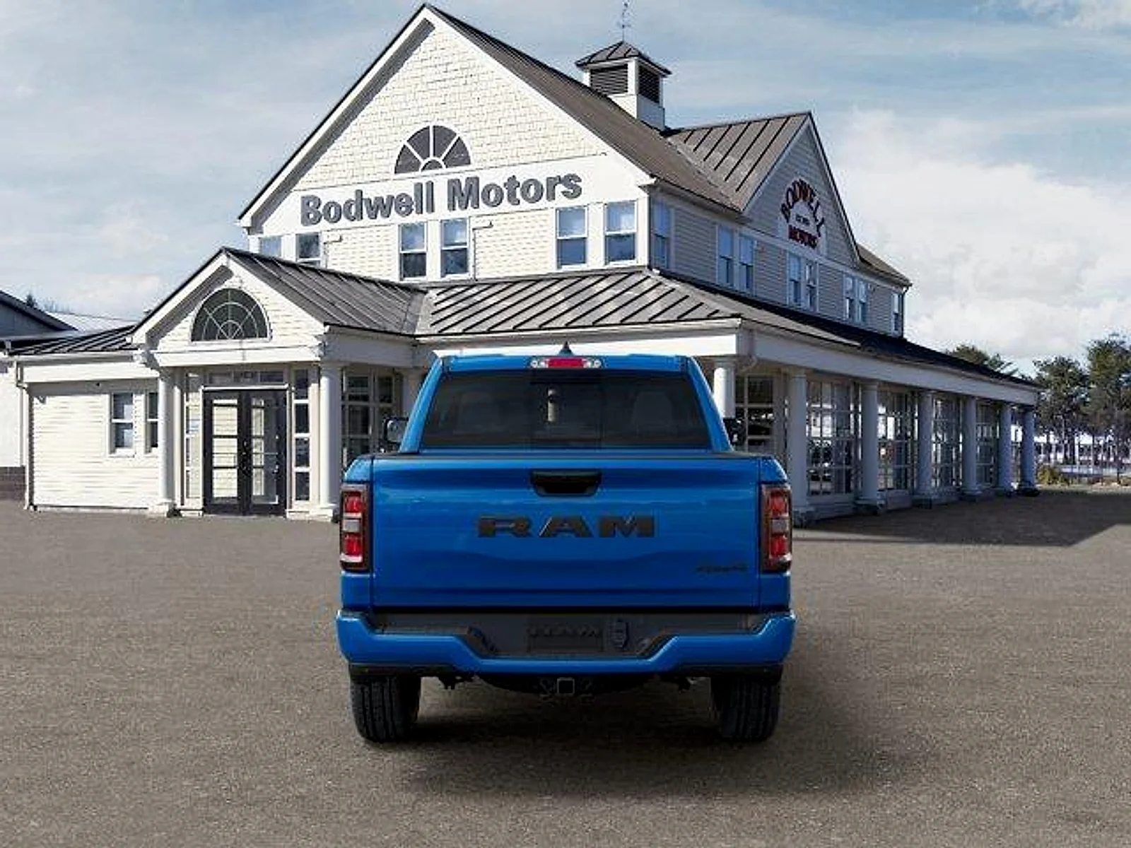 New 2026 Hydro Blue Pearl-Coat Exterior Paint RAM Express Crew Cab 4x4 5