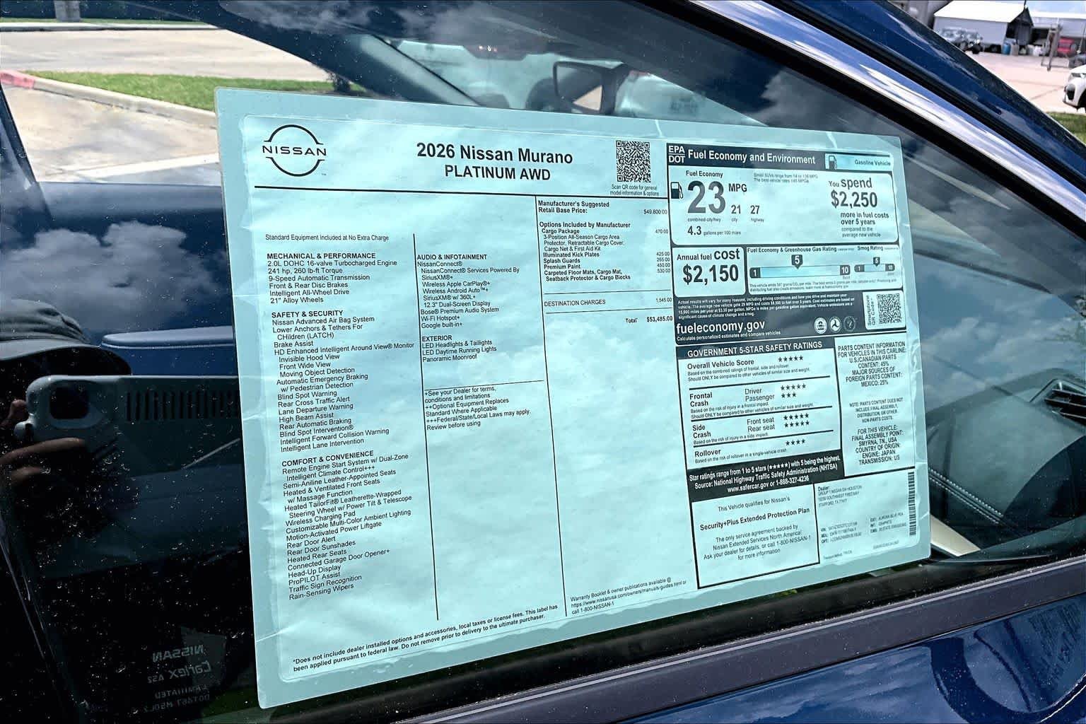 New 2026 Aurora Blue Pearl Metallic Nissan Platinum image 20
