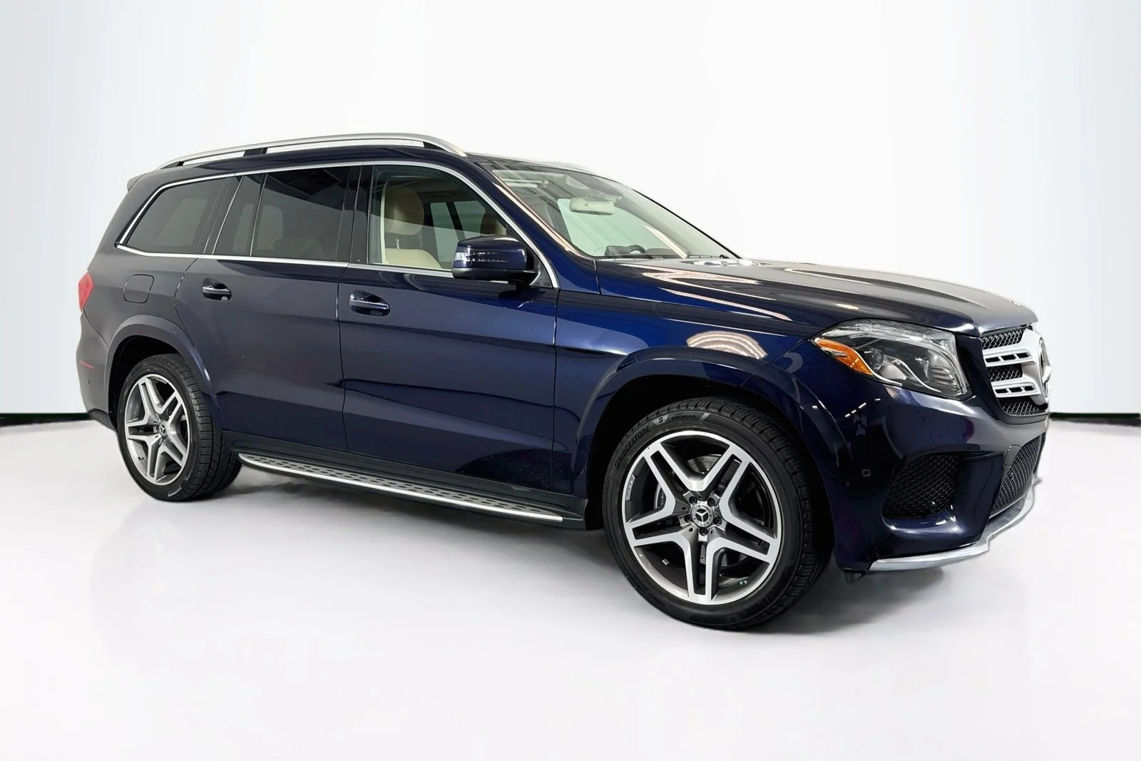 Used 2019 Lunar Blue Metallic Mercedes-Benz GLS 550 image 3