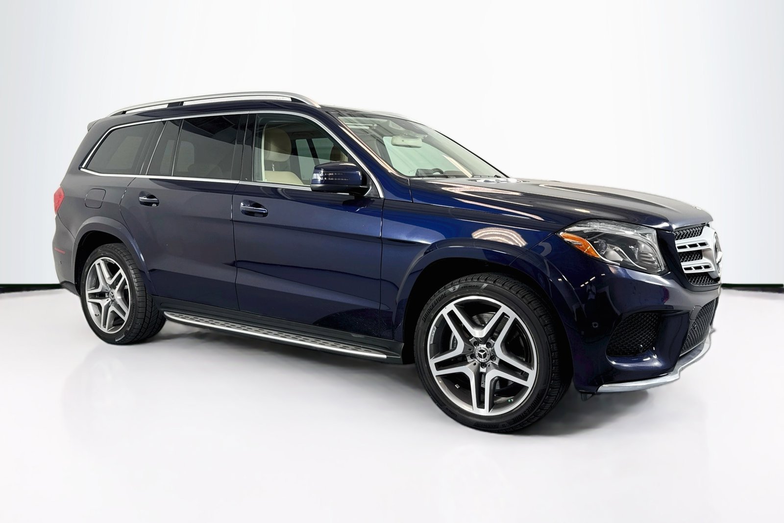 Used 2019 Lunar Blue Metallic Mercedes-Benz GLS 550 image 3