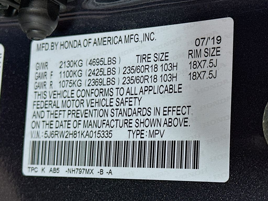 Used 2019 Gray Honda EX-L image 32