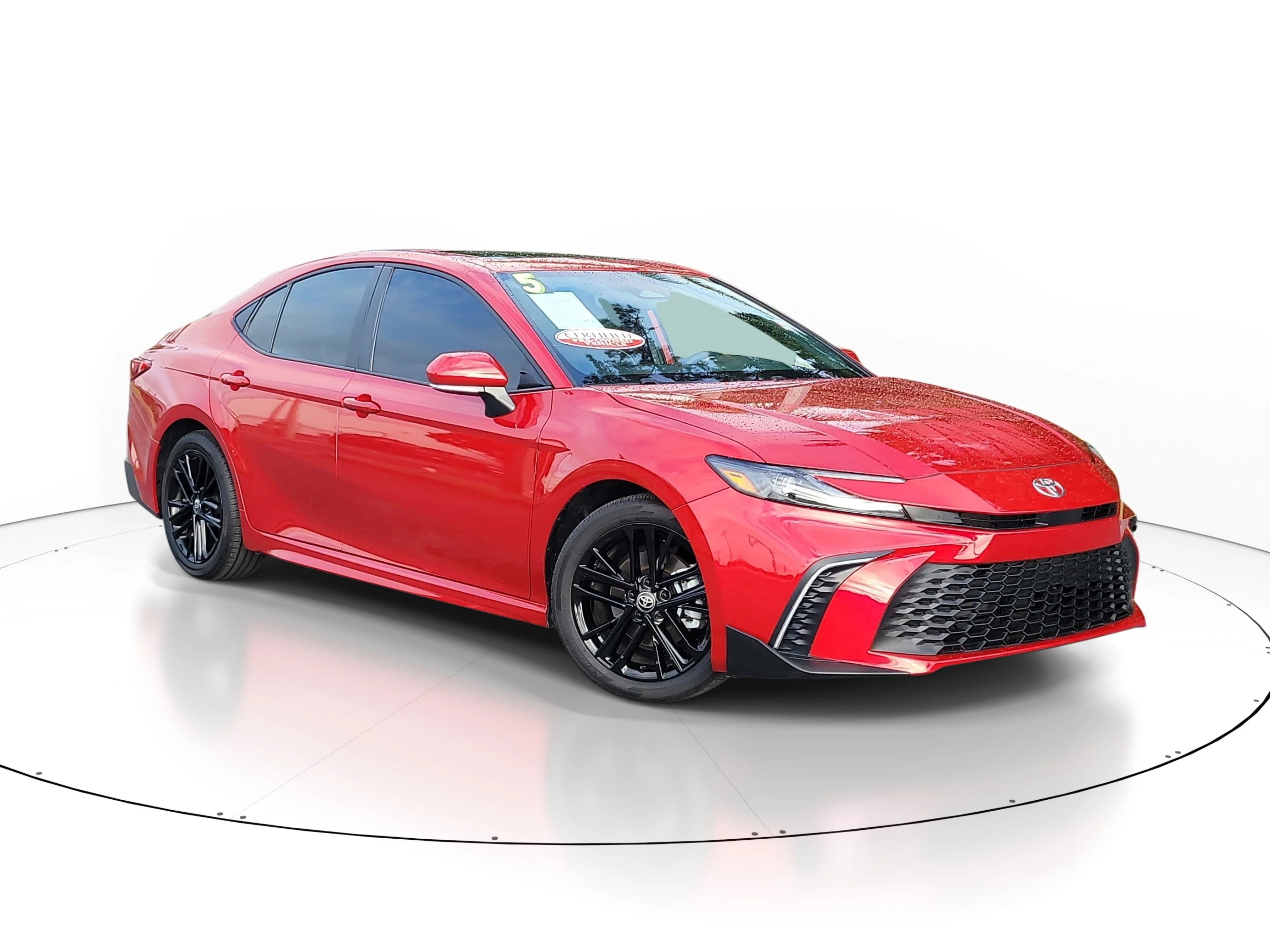 Certified Used 2025 Red Toyota SE image 1