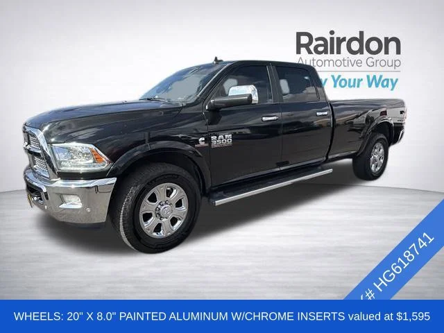 Used 2017 Black Forest Green Pearlcoat Ram Laramie image 3