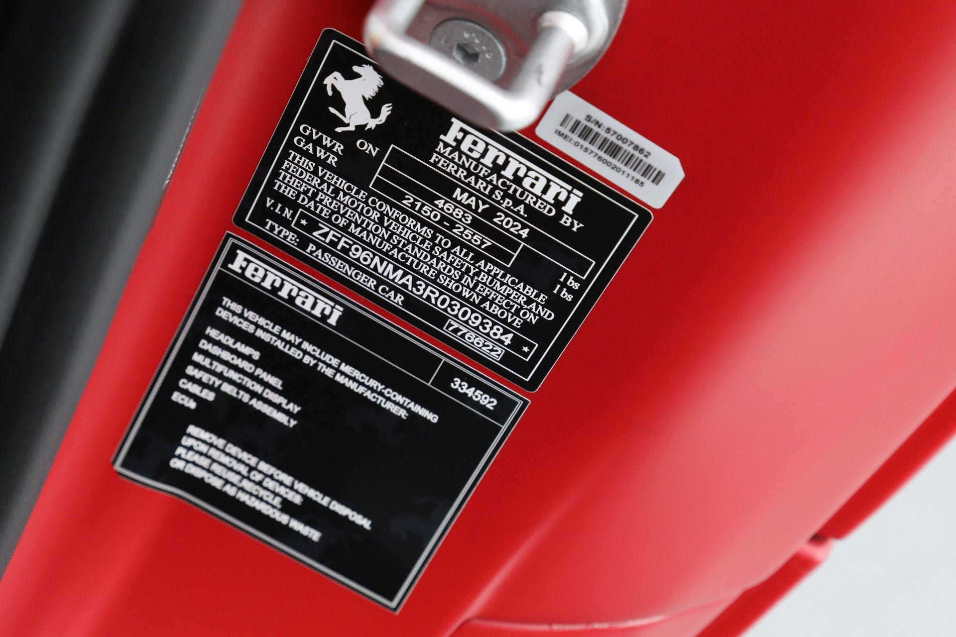 Certified Used 2024 Rosso Ferrari F1-75 Opaco Ferrari  image 47