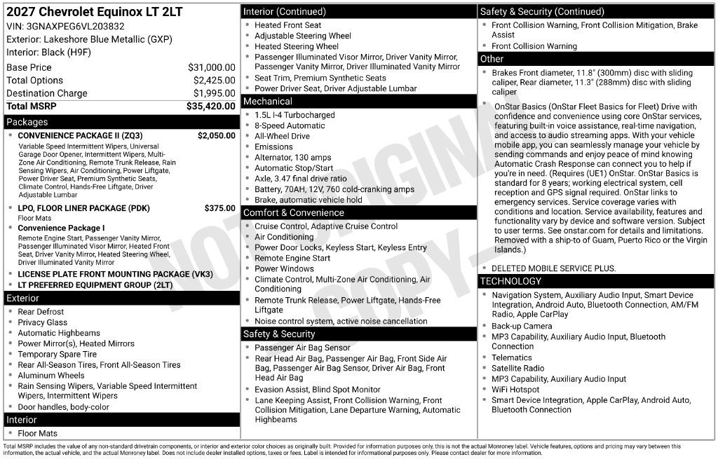 2027 Chevrolet Equinox LT - Photo 26