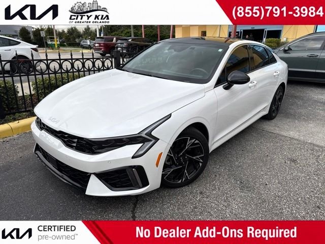 White 2025 Kia K5 Sedan Front-Wheel Drive