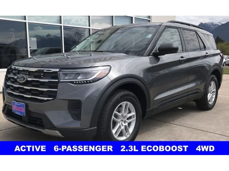 New 2026 Carbonized Gray Metallic Ford Active image 3