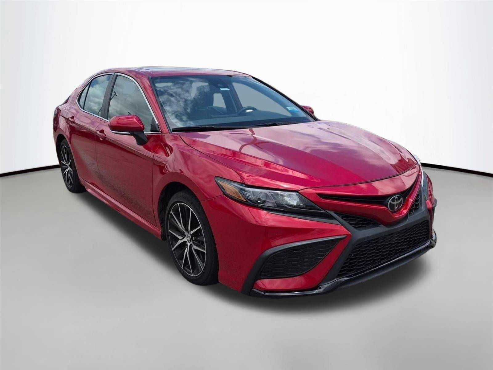 Used 2024 Supersonic Red Toyota SE image 3