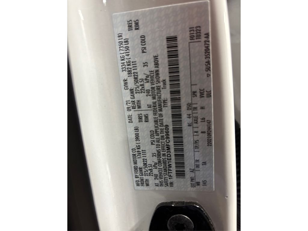 Used 2021 White Ford Limited image 19
